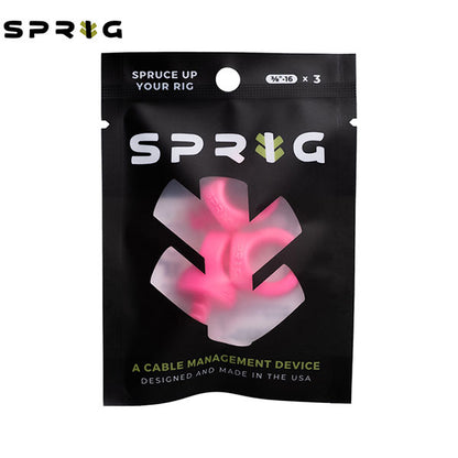 スプリッグ Sprig S3PK-3816-PK ケーブルフック 3/8インチネジ穴用3/8-16 3個入り ピンク