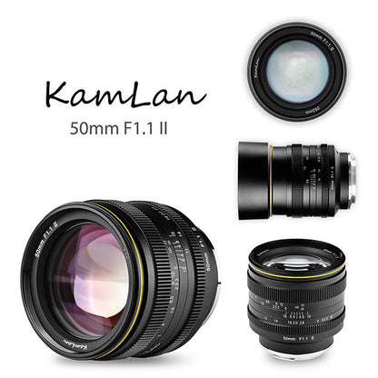 KamLan Optical KAMLAN 50mm F1.1II キヤノン EF-Mマウント用 KAM0017 [単焦点レンズ/標準レンズ/Canon M]