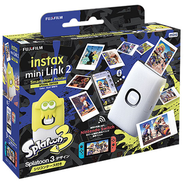 《在庫限り》フジフイルム チェキ instax mini Link 2 Splatoon3 ケース付き