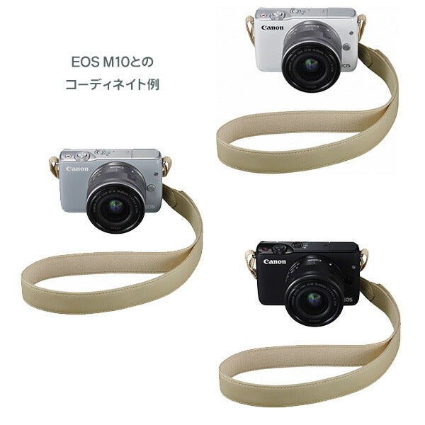 キヤノン EM-E2BG ネックストラップ ベージュ [Canon EOS M5/EOS M10/EOS M3対応]