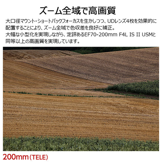 キヤノン RF70-200mm F4 L IS USM 望遠ズームレンズ 4318C001