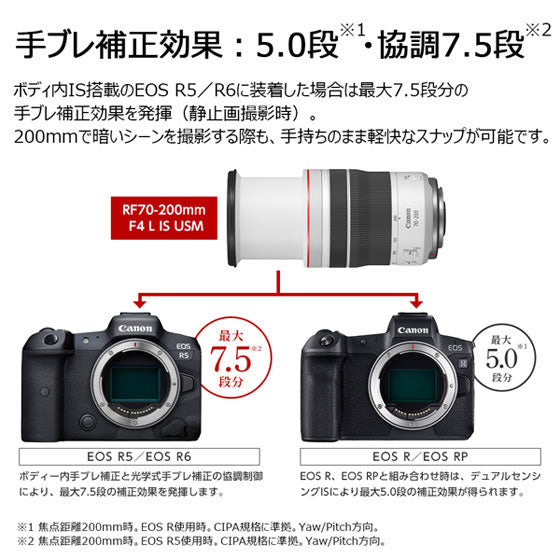 キヤノン RF70-200mm F4 L IS USM 望遠ズームレンズ 4318C001