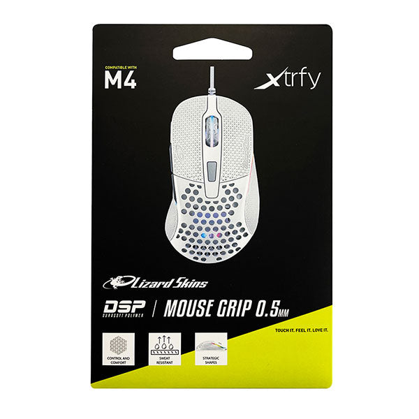 《在庫限り》Xtrfy M4 Lizard Skins DSP マウスグリップ ホワイト #701448