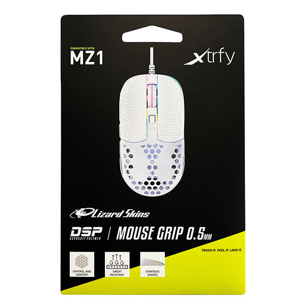 《在庫限り》  Xtrfy MZ1 Lizard Skins DSP マウスグリップ ホワイト #701450