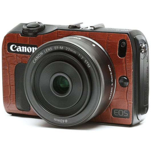 《特価品》ジャパンホビーツール Canon EOS M用張り革キット 8030 クロコダイルブラウン