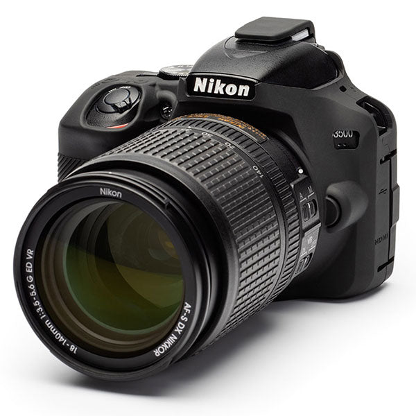 ジャパンホビーツール シリコンカメラケース イージーカバー Nikon D3500用 ブラック