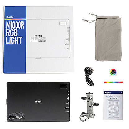 Phottix M1000R RGBライト バッテリー内蔵 撮影用LEDライト