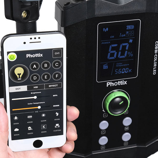 Phottix X160 COBバイカラーLEDライト