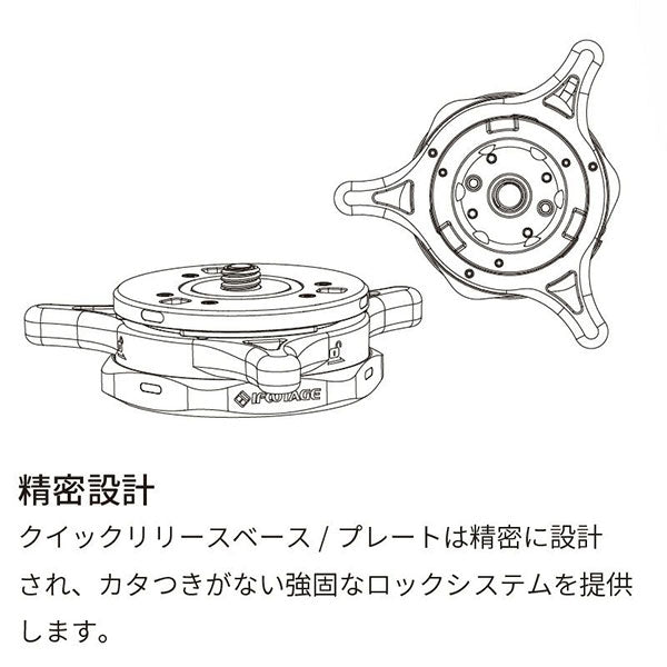 IFOOTAGE クイックリリースシステム Seastars Q1S セット