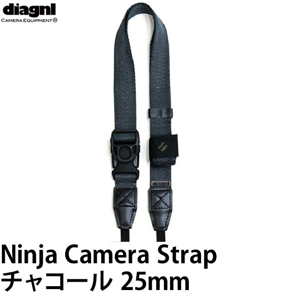 ダイアグナル ニンジャストラップ25mm チャコール — 写真屋さんドットコム