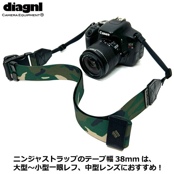 ダイアグナル ニンジャストラップ38mm グリーンカモ