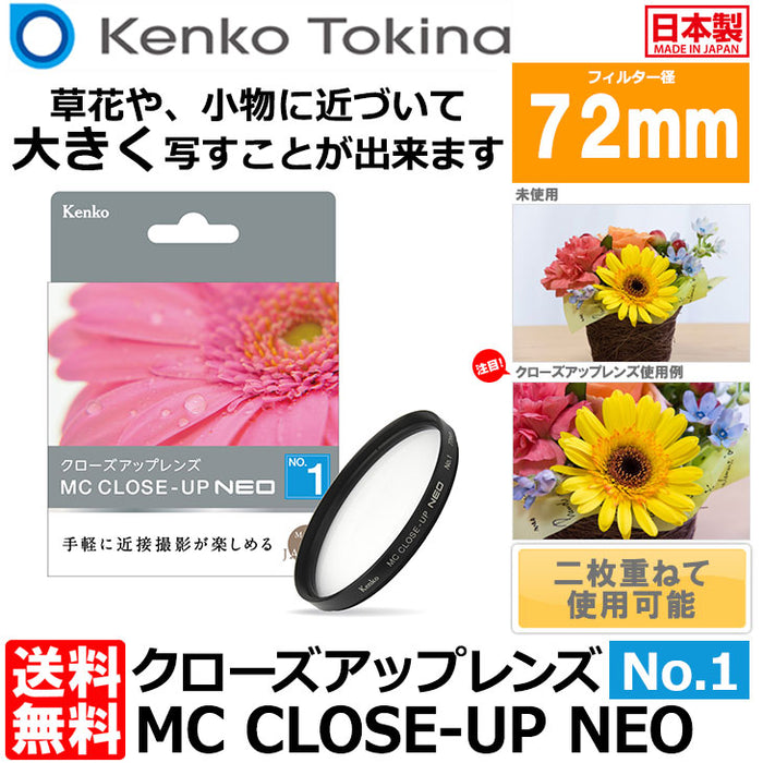 ケンコー・トキナー 72 S MC C-UP NEO NO1 MCクローズアップ NEO No.1 72mm径