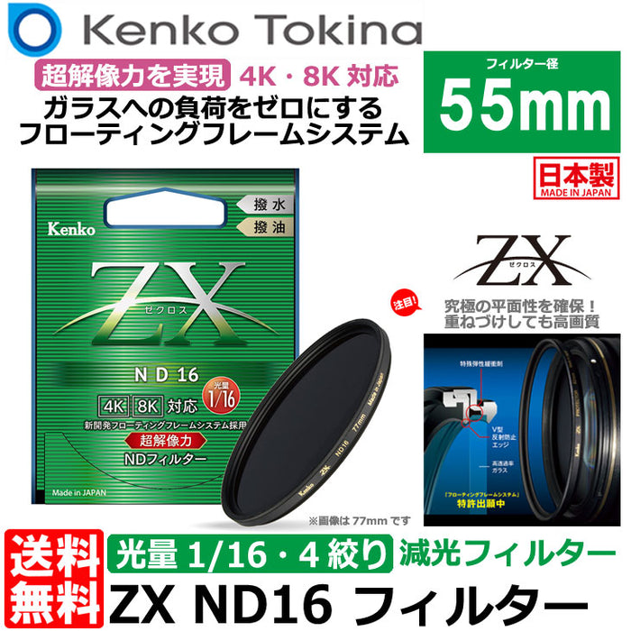 ケンコー・トキナー 55S ZX ND16 55mm NDフィルター