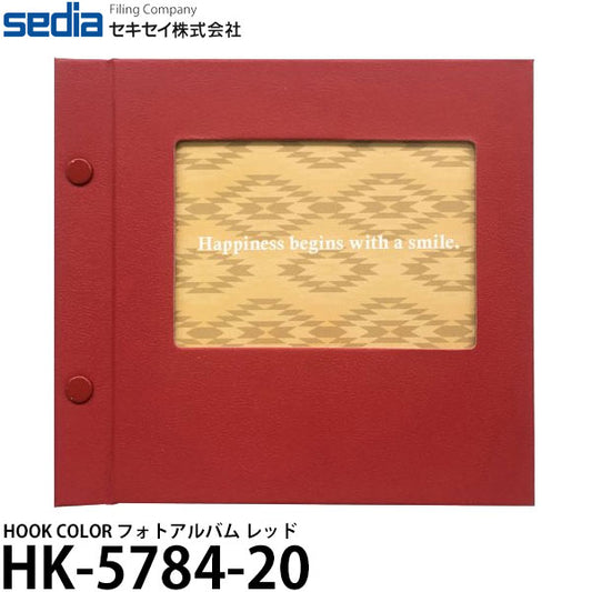 セキセイ HK-5784-20 HOOK COLOR フォトアルバム レッド