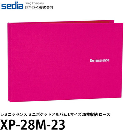 セキセイ XP-28M-23 レミニッセンス ミニポケットアルバム Lサイズ28枚収納 ローズ