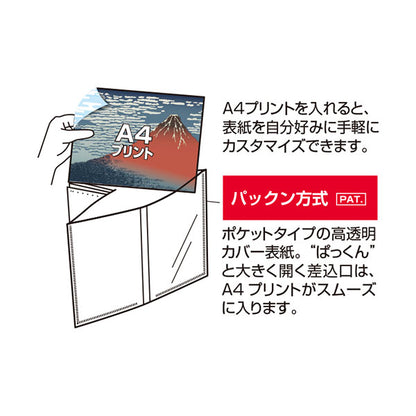 セキセイ PKA-714 パックンカバーアルバム 高透明 2Lサイズ20枚収納 富士山 冬