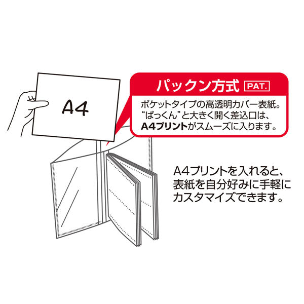 セキセイ PKC-7432 パックン チェキアルバム 高透明 64枚