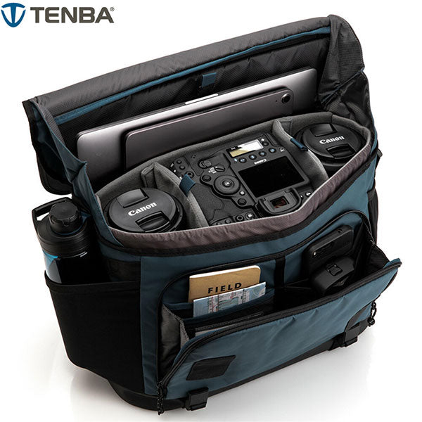TENBA V638-577 カメラバッグ DNA16 DSLRメッセンジャー ブルー — 写真