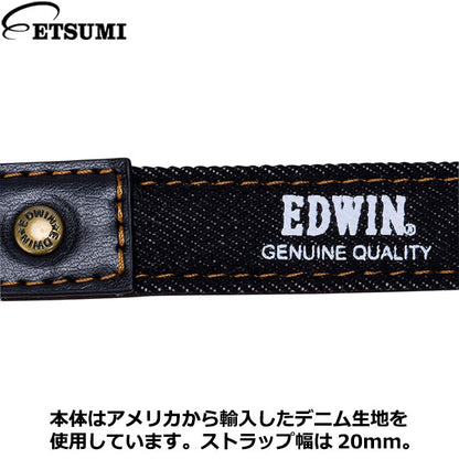 エツミ VE-2510 EDWIN カメラストラップ ミラーレス ブラック