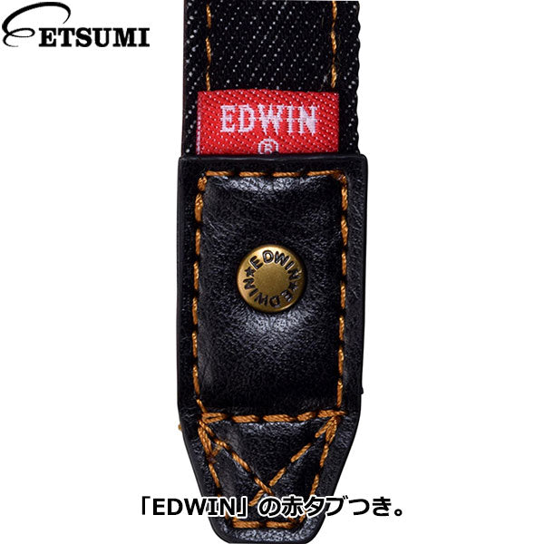 エツミ VE-2510 EDWIN カメラストラップ ミラーレス ブラック