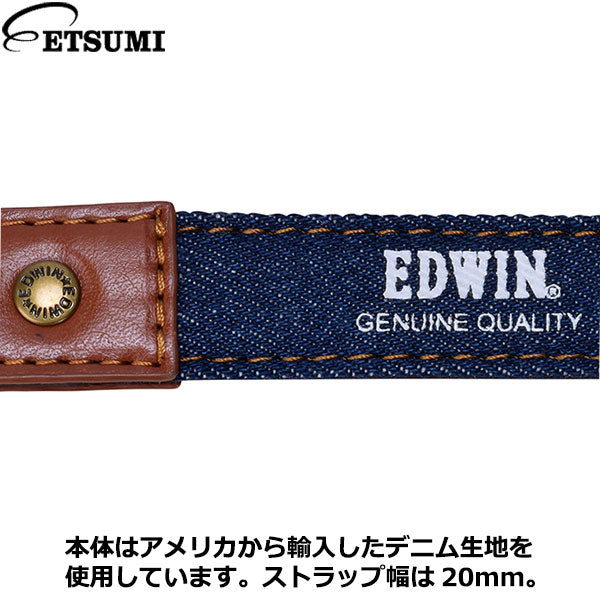 エツミ EDWIN カメラストラップ ミラーレス ネイビー VE-2511 /l