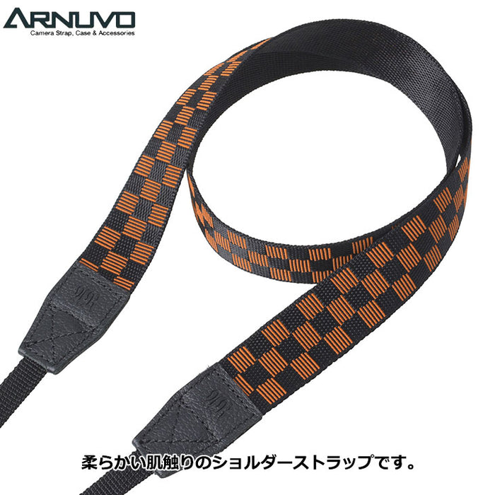 エツミ VAR-0327 ARNUVO カメラストラップ F1 オレンジ