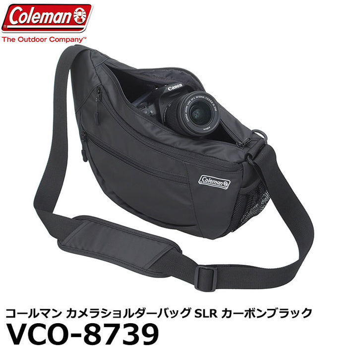エツミ VCO-8739 コールマン カメラショルダーバッグSLR カーボンブラック
