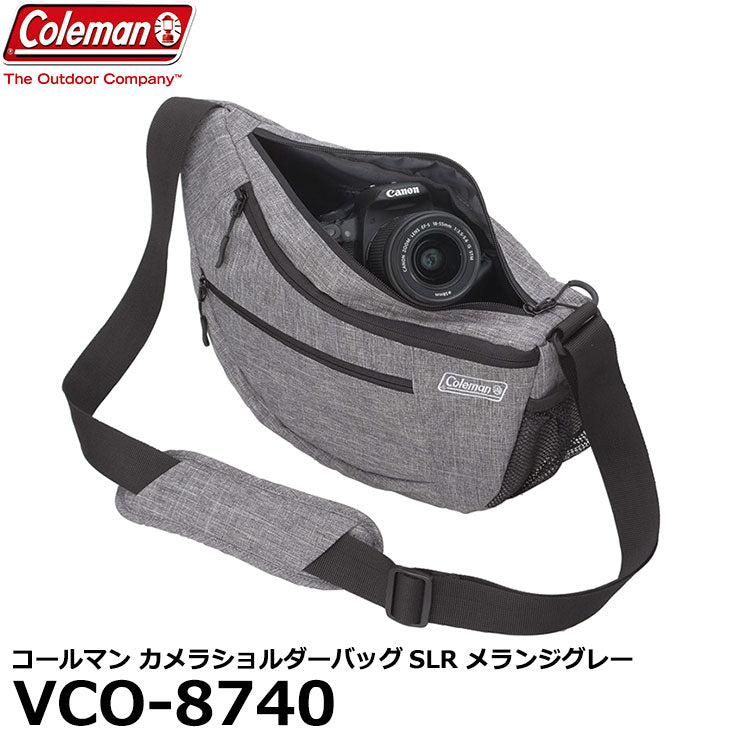 エツミ VCO-8740 コールマン カメラショルダーバッグSLR メランジグレー