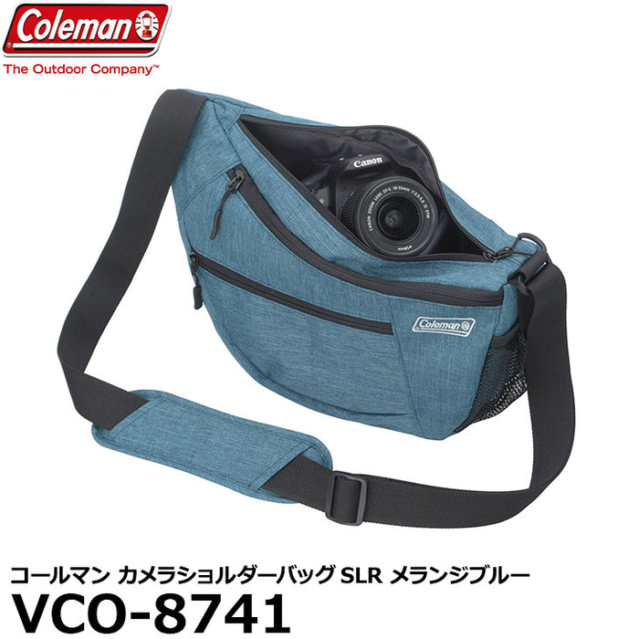 エツミ VCO-8741 コールマン カメラショルダーバッグSLR メランジブルー