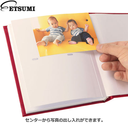 エツミ VE-5560 フォトアルバム エポカクラシック L80 レッド