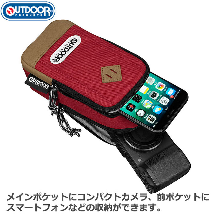 ハクバ ODCP04RD OUTDOOR PRODUCTS（アウトドアプロダクツ） カメラポーチ 04 レッド