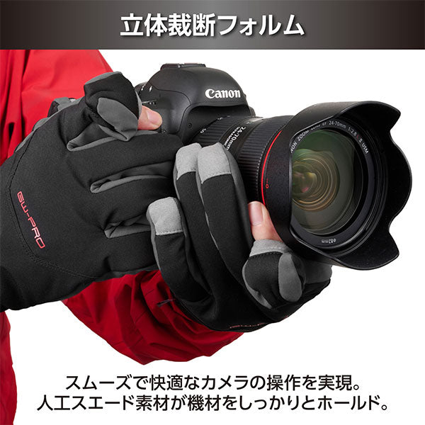 《在庫限り》ハクバ KPG-GWPLSBK GW-PRO フォトグローブ プロ PL S ブラック