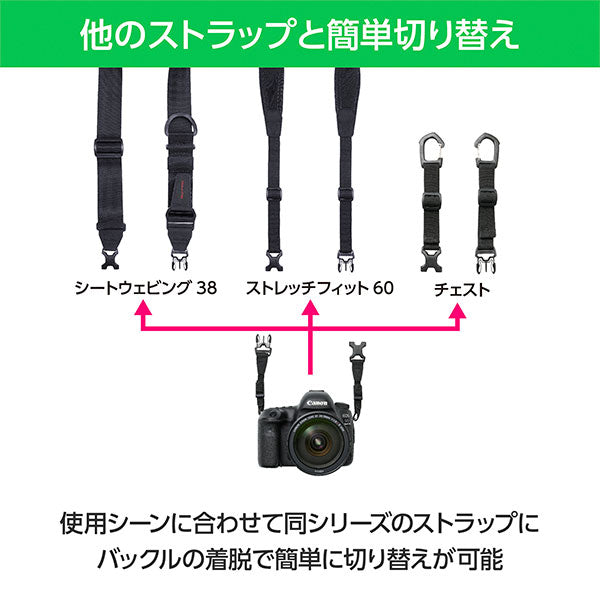 ハクバ KST-GWAT-SF60 GW-PRO アタッチメントストラップ ストレッチフィット 60