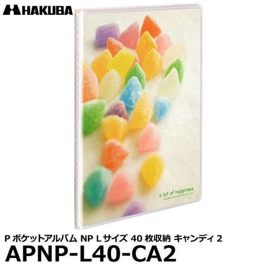 ハクバ APNP-L40-CA2 Pポケットアルバム NP Lサイズ 40枚収納 キャンディ2