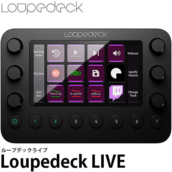 ループデック Loupedeck Live 写真動画編集/ライブ配信向け多機能コントローラー ※欠品：8月下旬以降の発送（8/8現在） –  写真屋さんドットコム