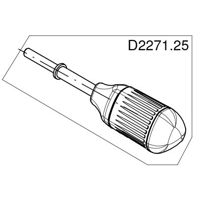 GITZO スペアパーツ D2271.25 ASS LEVER SHORT