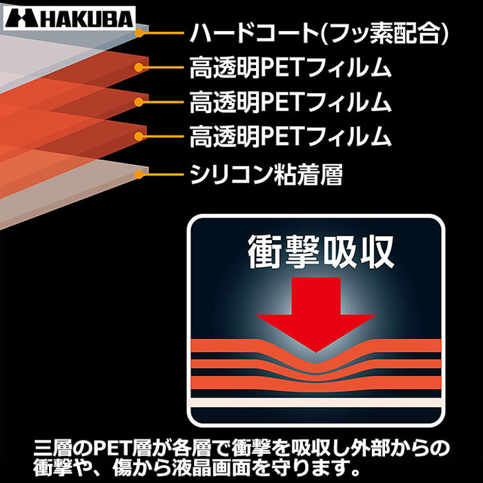 《在庫限り》 ハクバ DGFS-SA7M3 デジタルカメラ用液晶保護フィルム 耐衝撃タイプ SONY α7III/α7RIII/α9/α7SII/α7II専用
