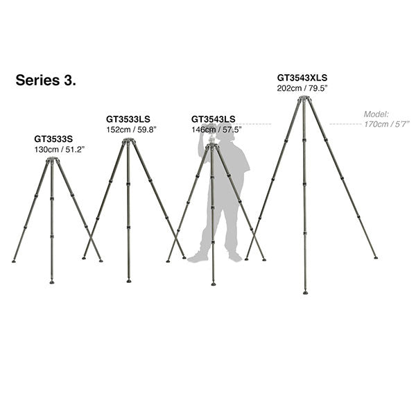 《2年延長保証付》 GITZO GT3543LS システマティック三脚3型4段ロング