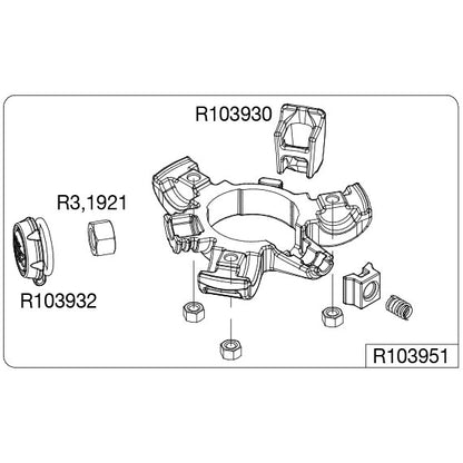 マンフロット スペアパーツ R103951 ASM HOOK ※欠品：ご注文後、約3ヶ月かかります