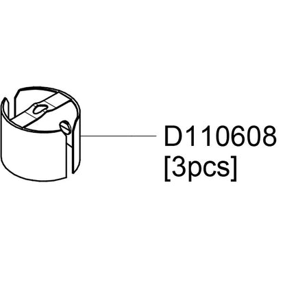 GITZO スペアパーツ D110608 HOSE CLAMP D.37 SET OF 3